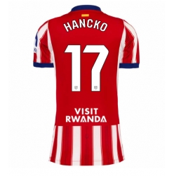 Strój piłkarski Atletico Madrid David Hancko #17 Koszulka Podstawowej damskie 2026-27 Krótki Rękaw