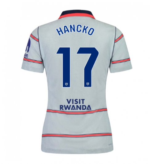 Strój piłkarski Atletico Madrid David Hancko #17 Koszulka Trzeciej damskie 2026-27 Krótki Rękaw Strój piłkarski Atletico Madrid David Hancko #17 Koszulka Trzeciej damskie 2026-27 Krótki Rękaw