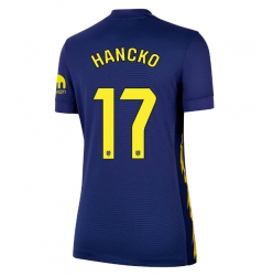 Strój piłkarski Atletico Madrid David Hancko #17 Koszulka Wyjazdowej damskie 2025-26 Krótki Rękaw