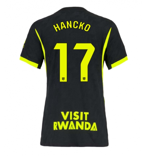 Strój piłkarski Atletico Madrid David Hancko #17 Koszulka Wyjazdowej damskie 2026-27 Krótki Rękaw Strój piłkarski Atletico Madrid David Hancko #17 Koszulka Wyjazdowej damskie 2026-27 Krótki Rękaw