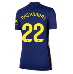 Strój piłkarski Atletico Madrid Giacomo Raspadori #22 Koszulka Wyjazdowej damskie 2025-26 Krótki Rękaw