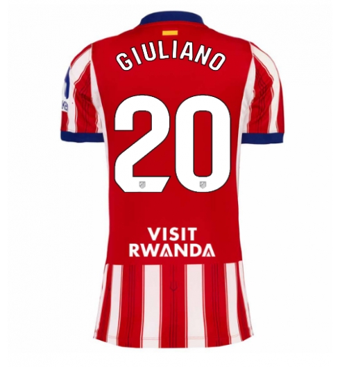 Strój piłkarski Atletico Madrid Giuliano Simeone #20 Koszulka Podstawowej damskie 2026-27 Krótki Rękaw Strój piłkarski Atletico Madrid Giuliano Simeone #20 Koszulka Podstawowej damskie 2026-27 Krótki Rękaw