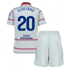 Strój piłkarski Atletico Madrid Giuliano Simeone #20 Koszulka Trzeciej dziecięce 2026-27 Krótki Rękaw (+ Krótkie spodenki)