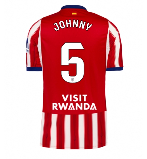 Strój piłkarski Atletico Madrid Johnny Cardoso #5 Koszulka Podstawowej 2026-27 Krótki Rękaw Strój piłkarski Atletico Madrid Johnny Cardoso #5 Koszulka Podstawowej 2026-27 Krótki Rękaw