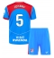 Strój piłkarski Atletico Madrid Johnny Cardoso #5 Koszulka Trzeciej dziecięce 2025-26 Krótki Rękaw (+ Krótkie spodenki)
