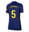 Strój piłkarski Atletico Madrid Johnny Cardoso #5 Koszulka Wyjazdowej damskie 2025-26 Krótki Rękaw