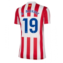 Strój piłkarski Atletico Madrid Julian Alvarez #19 Koszulka Podstawowej damskie 2025-26 Krótki Rękaw