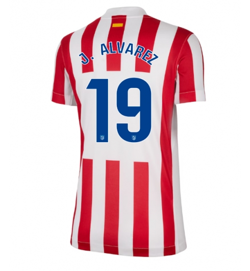Strój piłkarski Atletico Madrid Julian Alvarez #19 Koszulka Podstawowej damskie 2025-26 Krótki Rękaw Strój piłkarski Atletico Madrid Julian Alvarez #19 Koszulka Podstawowej damskie 2025-26 Krótki Rękaw