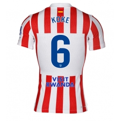 Strój piłkarski Atletico Madrid Koke #6 Koszulka Podstawowej 2025-26 Krótki Rękaw