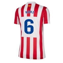 Strój piłkarski Atletico Madrid Koke #6 Koszulka Podstawowej damskie 2025-26 Krótki Rękaw
