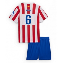 Strój piłkarski Atletico Madrid Koke #6 Koszulka Podstawowej dziecięce 2025-26 Krótki Rękaw (+ Krótkie spodenki)