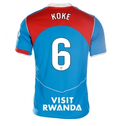 Strój piłkarski Atletico Madrid Koke #6 Koszulka Trzeciej damskie 2025-26 Krótki Rękaw