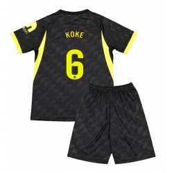 Strój piłkarski Atletico Madrid Koke #6 Koszulka Wyjazdowej dziecięce 2026-27 Krótki Rękaw (+ Krótkie spodenki)