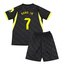 Strój piłkarski Atletico Madrid Lee Kang-in #7 Koszulka Wyjazdowej dziecięce 2026-27 Krótki Rękaw (+ Krótkie spodenki)