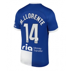 Strój piłkarski Atletico Madrid Marcos Llorente #14 Koszulka Wyjazdowej 2023-24 Krótki Rękaw