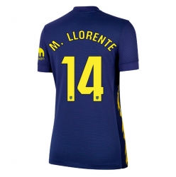 Strój piłkarski Atletico Madrid Marcos Llorente #14 Koszulka Wyjazdowej damskie 2025-26 Krótki Rękaw