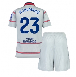 Strój piłkarski Atletico Madrid Morten Hjulmand #23 Koszulka Trzeciej dziecięce 2026-27 Krótki Rękaw (+ Krótkie spodenki)