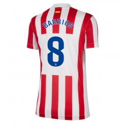 Strój piłkarski Atletico Madrid Pablo Barrios #8 Koszulka Podstawowej damskie 2025-26 Krótki Rękaw