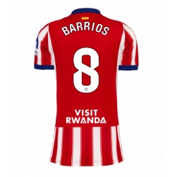Strój piłkarski Atletico Madrid Pablo Barrios #8 Koszulka Podstawowej damskie 2026-27 Krótki Rękaw