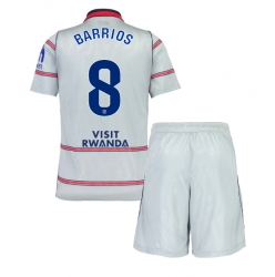 Strój piłkarski Atletico Madrid Pablo Barrios #8 Koszulka Trzeciej dziecięce 2026-27 Krótki Rękaw (+ Krótkie spodenki)
