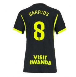 Strój piłkarski Atletico Madrid Pablo Barrios #8 Koszulka Wyjazdowej damskie 2026-27 Krótki Rękaw