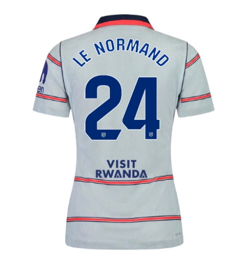 Strój piłkarski Atletico Madrid Robin Le Normand #24 Koszulka Trzeciej damskie 2026-27 Krótki Rękaw Strój piłkarski Atletico Madrid Robin Le Normand #24 Koszulka Trzeciej damskie 2026-27 Krótki Rękaw
