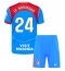 Strój piłkarski Atletico Madrid Robin Le Normand #24 Koszulka Trzeciej dziecięce 2025-26 Krótki Rękaw (+ Krótkie spodenki)