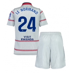 Strój piłkarski Atletico Madrid Robin Le Normand #24 Koszulka Trzeciej dziecięce 2026-27 Krótki Rękaw (+ Krótkie spodenki)