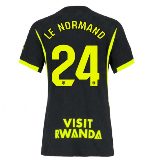 Strój piłkarski Atletico Madrid Robin Le Normand #24 Koszulka Wyjazdowej damskie 2026-27 Krótki Rękaw Strój piłkarski Atletico Madrid Robin Le Normand #24 Koszulka Wyjazdowej damskie 2026-27 Krótki Rękaw