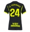 Strój piłkarski Atletico Madrid Robin Le Normand #24 Koszulka Wyjazdowej damskie 2026-27 Krótki Rękaw Strój piłkarski Atletico Madrid Robin Le Normand #24 Koszulka Wyjazdowej damskie 2026-27 Krótki Rękaw