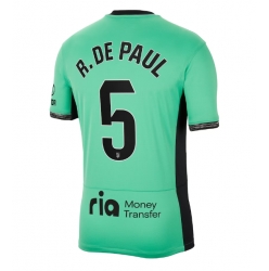Strój piłkarski Atletico Madrid Rodrigo De Paul #5 Koszulka Trzeciej 2023-24 Krótki Rękaw