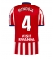 Strój piłkarski Atletico Madrid Rodrigo Mendoza #4 Koszulka Podstawowej 2026-27 Krótki Rękaw Strój piłkarski Atletico Madrid Rodrigo Mendoza #4 Koszulka Podstawowej 2026-27 Krótki Rękaw