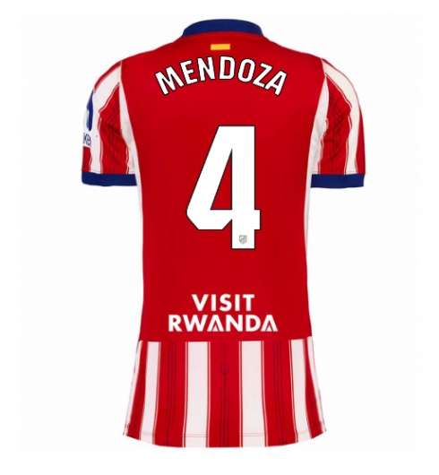Strój piłkarski Atletico Madrid Rodrigo Mendoza #4 Koszulka Podstawowej damskie 2026-27 Krótki Rękaw Strój piłkarski Atletico Madrid Rodrigo Mendoza #4 Koszulka Podstawowej damskie 2026-27 Krótki Rękaw