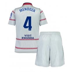 Strój piłkarski Atletico Madrid Rodrigo Mendoza #4 Koszulka Trzeciej dziecięce 2026-27 Krótki Rękaw (+ Krótkie spodenki)
