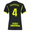 Strój piłkarski Atletico Madrid Rodrigo Mendoza #4 Koszulka Wyjazdowej damskie 2026-27 Krótki Rękaw Strój piłkarski Atletico Madrid Rodrigo Mendoza #4 Koszulka Wyjazdowej damskie 2026-27 Krótki Rękaw