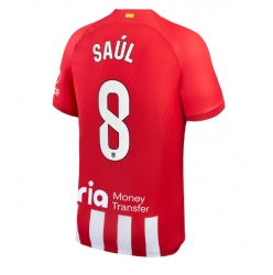 Strój piłkarski Atletico Madrid Saul Niguez #8 Koszulka Podstawowej 2023-24 Krótki Rękaw