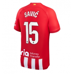Strój piłkarski Atletico Madrid Stefan Savic #15 Koszulka Podstawowej 2023-24 Krótki Rękaw
