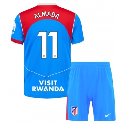 Strój piłkarski Atletico Madrid Thiago Almada #11 Koszulka Trzeciej dziecięce 2025-26 Krótki Rękaw (+ Krótkie spodenki)