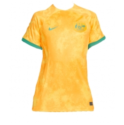 Strój piłkarski Australia Koszulka Podstawowej damskie MŚ 2022 Krótki Rękaw