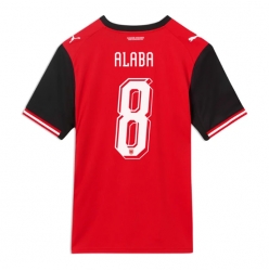 Strój piłkarski Austria David Alaba #8 Koszulka Podstawowej MŚ 2026 Krótki Rękaw