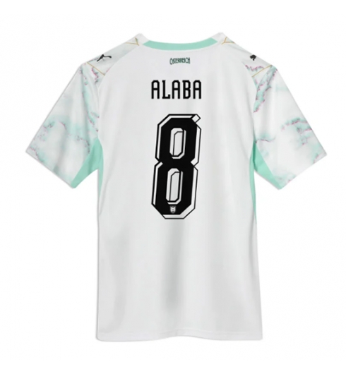 Strój piłkarski Austria David Alaba #8 Koszulka Wyjazdowej MŚ 2026 Krótki Rękaw Strój piłkarski Austria David Alaba #8 Koszulka Wyjazdowej MŚ 2026 Krótki Rękaw