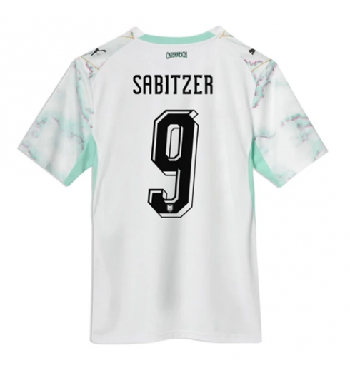 Strój piłkarski Austria Marcel Sabitzer #9 Koszulka Wyjazdowej MŚ 2026 Krótki Rękaw Strój piłkarski Austria Marcel Sabitzer #9 Koszulka Wyjazdowej MŚ 2026 Krótki Rękaw