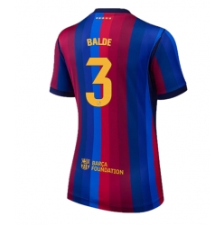 Strój piłkarski Barcelona Alejandro Balde #3 Koszulka Podstawowej damskie 2026-27 Krótki Rękaw