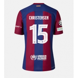 Strój piłkarski Barcelona Andreas Christensen #15 Koszulka Podstawowej 2023-24 Krótki Rękaw