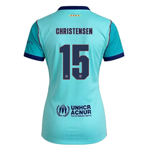 Strój piłkarski Barcelona Andreas Christensen #15 Koszulka Trzeciej damskie 2026-27 Krótki Rękaw Strój piłkarski Barcelona Andreas Christensen #15 Koszulka Trzeciej damskie 2026-27 Krótki Rękaw