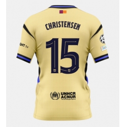 Strój piłkarski Barcelona Andreas Christensen #15 Koszulka Wyjazdowej 2025-26 Krótki Rękaw