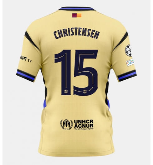 Strój piłkarski Barcelona Andreas Christensen #15 Koszulka Wyjazdowej 2025-26 Krótki Rękaw Strój piłkarski Barcelona Andreas Christensen #15 Koszulka Wyjazdowej 2025-26 Krótki Rękaw