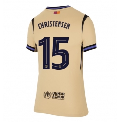 Strój piłkarski Barcelona Andreas Christensen #15 Koszulka Wyjazdowej damskie 2025-26 Krótki Rękaw