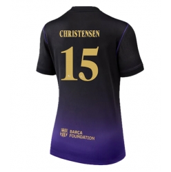 Strój piłkarski Barcelona Andreas Christensen #15 Koszulka Wyjazdowej damskie 2026-27 Krótki Rękaw