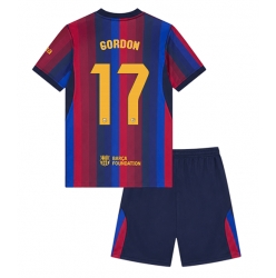 Strój piłkarski Barcelona Anthony Gordon #17 Koszulka Podstawowej dziecięce 2026-27 Krótki Rękaw (+ Krótkie spodenki)